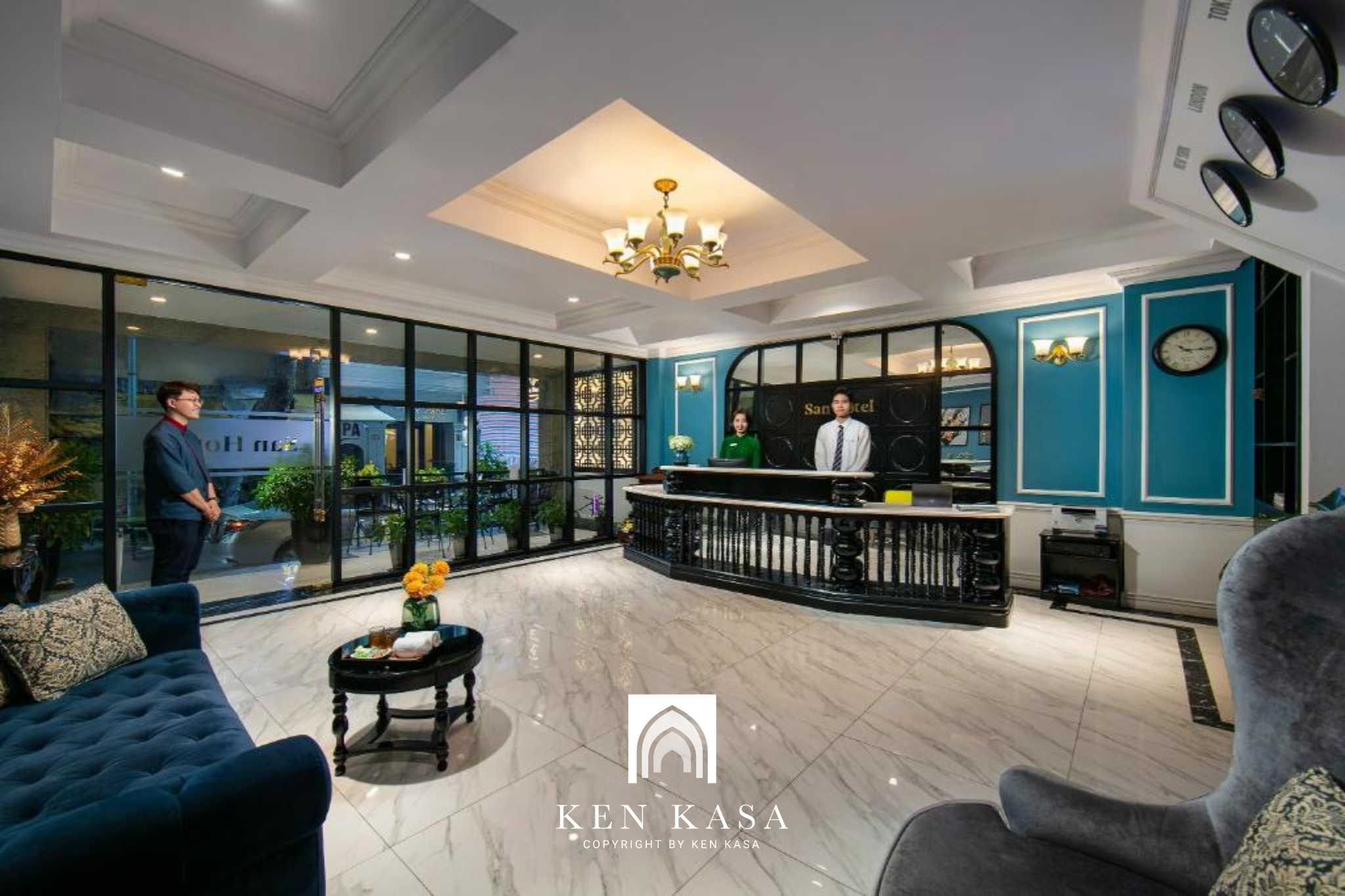Quầy lễ tân tại San Boutique Hanoi Hotel 